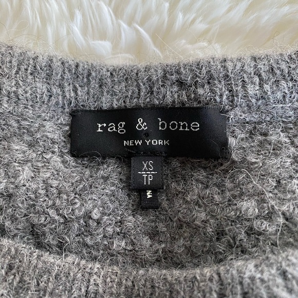 Rag & Bone Bea Alpaca Suede Elbow Patch Sweater - Picture 4 of 10